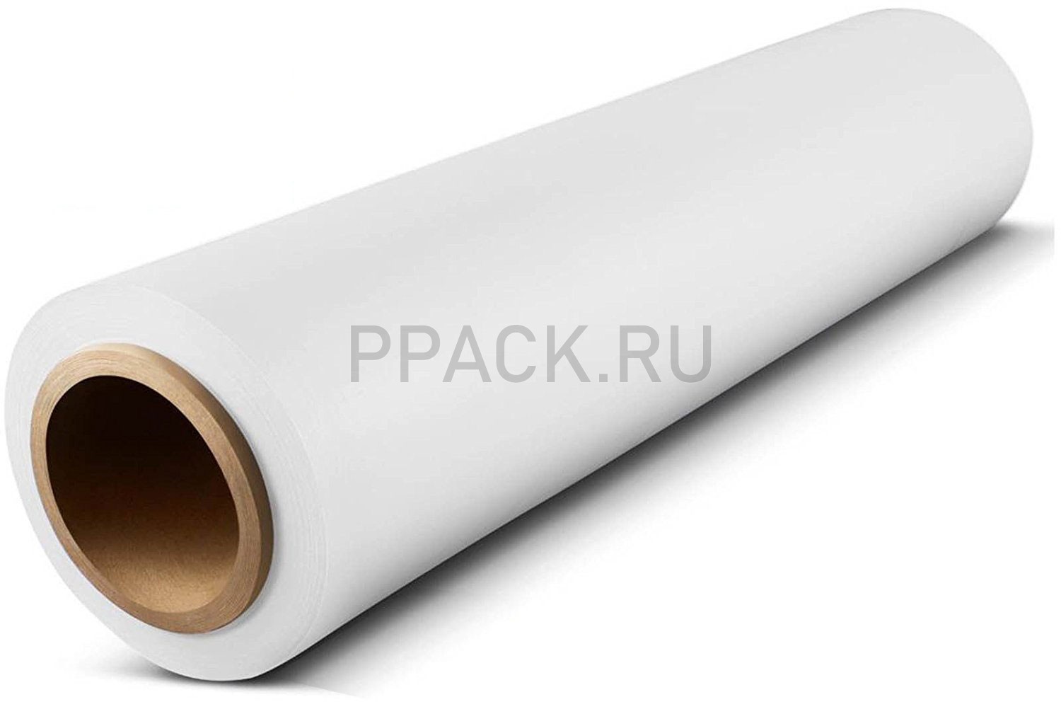 Стрейч пленка 500мм, 20мкм, белая, вес 2,2 кг (нетто 2,0 кг.)
